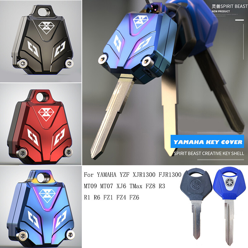 SPIRIT BEAST Motorcycle Key Cover Case Shell For YAMAHA SZ YZF XJR1300 FJR1300 MT09 MT07 XJ6 TMax FZ8 R3 R1 R6 FZ1 FZ4 FZ6