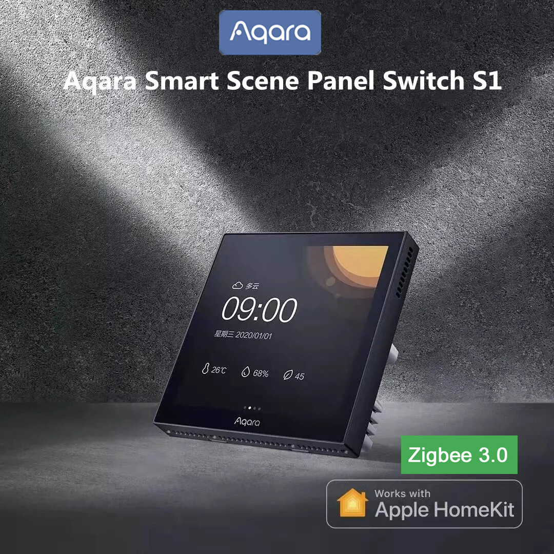 Aqara S1 Zigbee Smart Scene Control Box 3.0" IPS Touch Screen Color Touch Screen Smart Home APP Siri Voice Control Support HomeKit