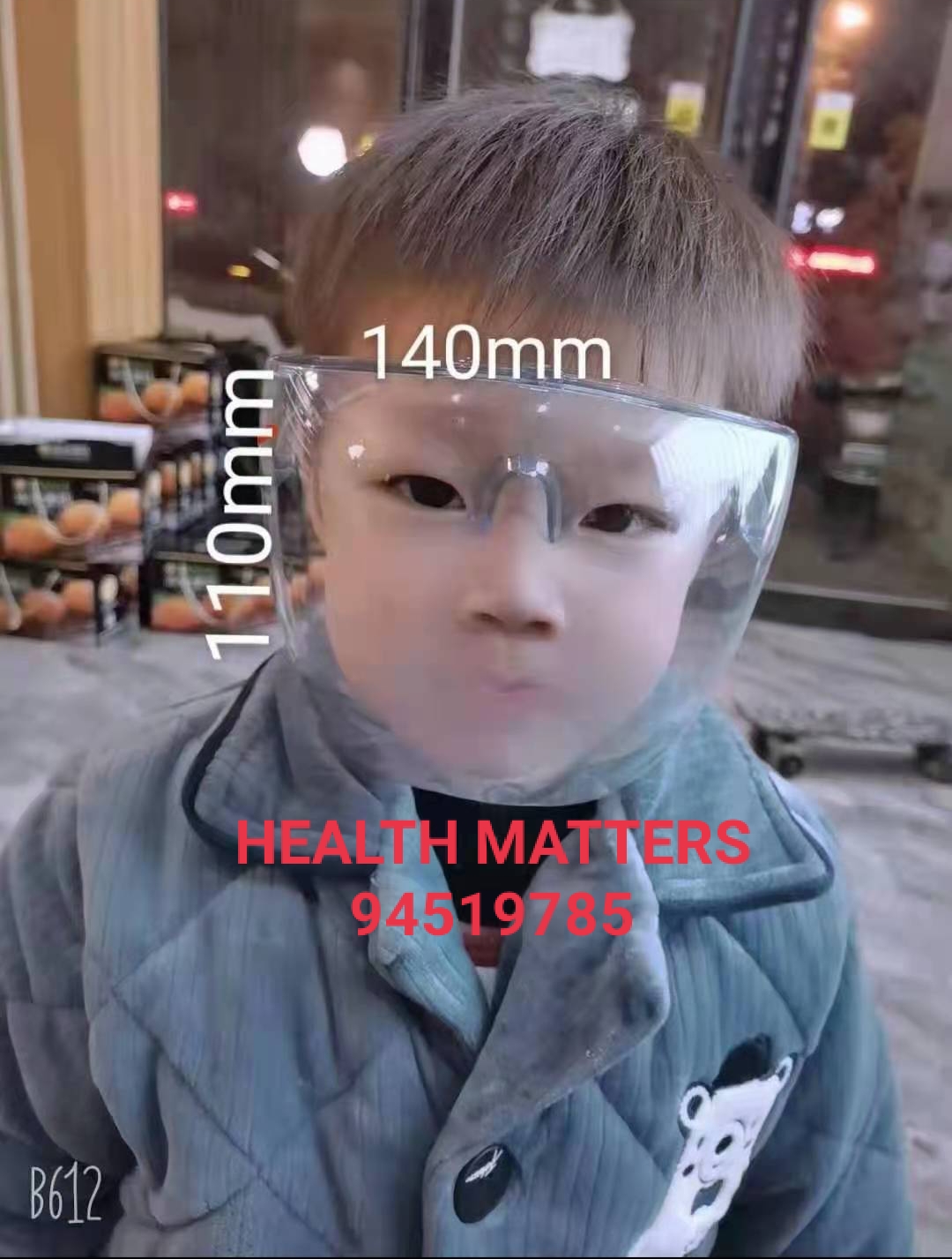 Kids face shield children face shield infant face shield high quality clear transparent plastic acrylic non dizzy reusable face shield.