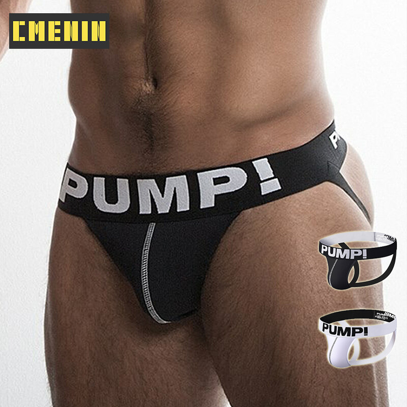 [CMENIN Official Store] G String For Men PUMP (1 Pieces) LOGO Mesh Sexy Men Underwear Thong Mens Jockstrap New Arrival Thongs Jockstrap Men And G strings Lingeries CMENIN Soft Splice Innerwear H600