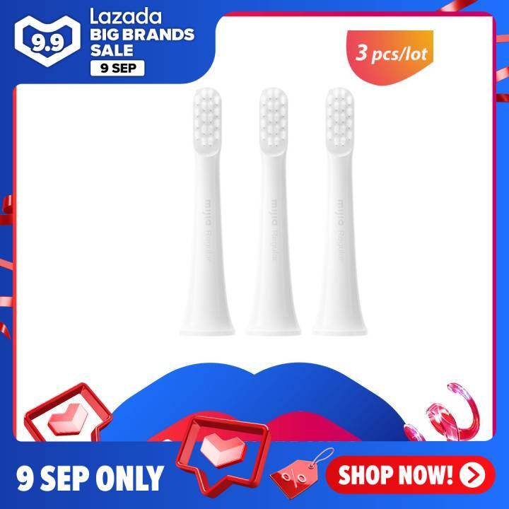 [In Stock] 3 Pcs/lot Toothbrush Head Replacement for Xiaomi Mijia T100 Sonic Electric Toothbrush Waterproof Gum Health Replacement Tooth Brush