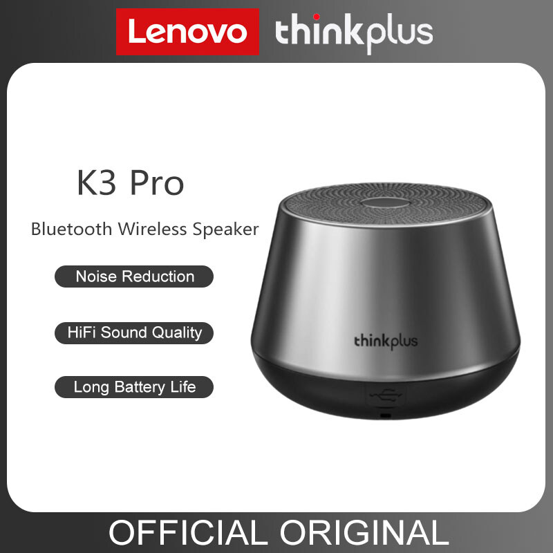 Original Lenovo K3 Pro Bluetooth Wireless Portable Speaker Mini Outdoor Loudspeaker Column 3D Stereo Music Surround Bas