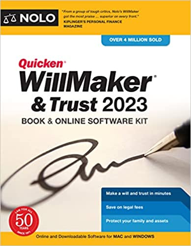 Quicken Willmaker & Trust 2023: Book & Online Software Kit